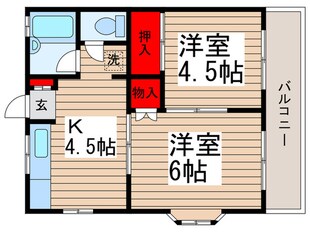 林田コーポの物件間取画像